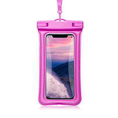 Wasserdicht Unterwasser Handy Tasche Universal W12 für Wiko Darkmoon Pink
