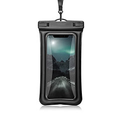 Wasserdicht Unterwasser Handy Tasche Universal W12 für Samsung Galaxy J3 2016 Schwarz