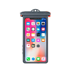 Wasserdicht Unterwasser Handy Tasche Universal W14 für Apple iPhone 8 Grau