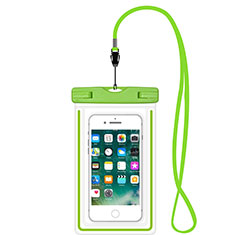 Wasserdicht Unterwasser Handy Tasche Universal W16 für Handy Zubehoer Kfz Ladekabel Grün