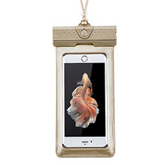 Wasserdicht Unterwasser Handy Tasche Universal W17 für Accessoires Telephone Casques Ecouteurs Gold