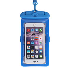Wasserdicht Unterwasser Handy Tasche Universal W18 für Handy Zubehoer Kfz Ladekabel Blau