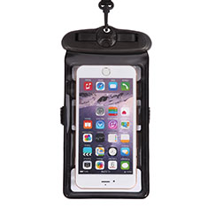Wasserdicht Unterwasser Handy Tasche Universal W18 für Samsung Galaxy S6 Edge+ Plus Schwarz