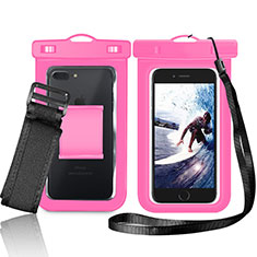 Wasserdicht Unterwasser Schutzhülle Tasche Universal W05 für Samsung Galaxy Core Max G5108Q Rosa