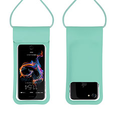 Wasserdicht Unterwasser Schutzhülle Tasche Universal W06 für Samsung Galaxy J3 2016 Grün