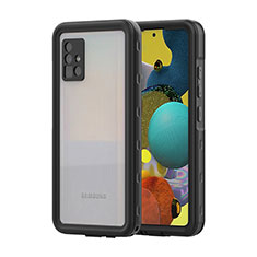 Wasserdicht Unterwasser Silikon Hülle Handyhülle und Kunststoff Waterproof Schutzhülle 360 Grad Ganzkörper Tasche für Samsung Galaxy M40S Schwarz