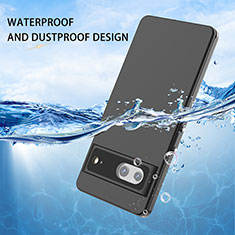 Wasserdicht Unterwasser Silikon Hülle Handyhülle und Kunststoff Waterproof Schutzhülle 360 Grad Ganzkörper Tasche W01 für Google Pixel 7 5G Schwarz