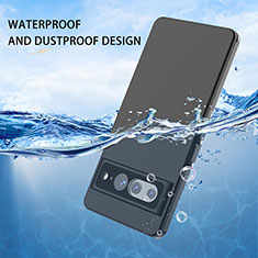 Wasserdicht Unterwasser Silikon Hülle Handyhülle und Kunststoff Waterproof Schutzhülle 360 Grad Ganzkörper Tasche W01 für Google Pixel 7 Pro 5G Schwarz