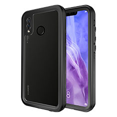 Wasserdicht Unterwasser Silikon Hülle Handyhülle und Kunststoff Waterproof Schutzhülle 360 Grad Tasche für Huawei P20 Lite Schwarz