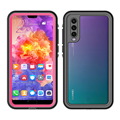 Wasserdicht Unterwasser Silikon Hülle Handyhülle und Kunststoff Waterproof Schutzhülle 360 Grad Tasche für Huawei P20 Pro Rosegold