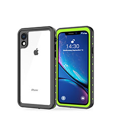 Wasserdicht Unterwasser Silikon Hülle Handyhülle und Kunststoff Waterproof Schutzhülle 360 Grad Tasche W01 für Apple iPhone XR Grün