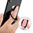 Fingerring Ständer Smartphone Halter Halterung Universal R07 Rosa