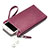 Handtasche Clutch Handbag Hülle Leder Universal Violett