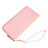 Handtasche Clutch Handbag Leder Lichee Pattern Universal Rosa