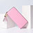 Handtasche Clutch Handbag Schutzhülle Leder Universal H24 Rosa