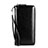 Handtasche Clutch Handbag Schutzhülle Leder Universal H32 Schwarz