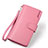 Handtasche Clutch Handbag Schutzhülle Leder Universal H38 Rosa