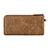 Handtasche Clutch Handbag Schutzhülle Leder Universal K04 Braun