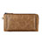 Handtasche Clutch Handbag Schutzhülle Leder Universal K04 Braun