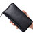 Handtasche Clutch Handbag Schutzhülle Leder Universal K07 Schwarz