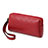 Handtasche Clutch Handbag Schutzhülle Leder Universal K11 Rot