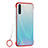 Handyhülle Hülle Crystal Hartschalen Tasche Schutzhülle H02 für Oppo A91 Rot