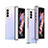 Handyhülle Hülle Crystal Hartschalen Tasche Schutzhülle H06 für Samsung Galaxy Z Fold3 5G Silber