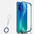 Handyhülle Hülle Crystal Hartschalen Tasche Schutzhülle S03 für Huawei P20 Lite (2019) Blau