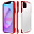 Handyhülle Hülle Crystal Tasche Schutzhülle H01 für Apple iPhone 11 Pro Max Rot