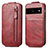 Handyhülle Hülle Flip Tasche Leder für Google Pixel 7a 5G Rot