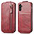 Handyhülle Hülle Flip Tasche Leder für Samsung Galaxy A13 5G Rot