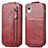 Handyhülle Hülle Flip Tasche Leder für Samsung Galaxy A22 5G SC-56B Rot