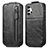 Handyhülle Hülle Flip Tasche Leder für Samsung Galaxy A32 4G Schwarz