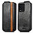 Handyhülle Hülle Flip Tasche Leder für Vivo iQOO 10 5G Schwarz