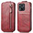 Handyhülle Hülle Flip Tasche Leder für Xiaomi Redmi 10 India Rot
