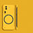 Handyhülle Hülle Hartschalen Kunststoff Rahmenlos Schutzhülle Tasche Matt mit Mag-Safe Magnetic Magnetisch für Oppo Reno11 Pro 5G Gelb