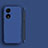 Handyhülle Hülle Hartschalen Kunststoff Rahmenlos Schutzhülle Tasche Matt P01 für Oppo A18 Blau