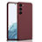 Handyhülle Hülle Hartschalen Kunststoff Schutzhülle Tasche Matt AC1 für Samsung Galaxy S21 5G Rot