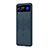 Handyhülle Hülle Hartschalen Kunststoff Schutzhülle Tasche Matt H03 für Samsung Galaxy Z Flip4 5G Königs Blau