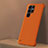 Handyhülle Hülle Hartschalen Kunststoff Schutzhülle Tasche Matt M01 für Samsung Galaxy S23 Ultra 5G Orange