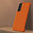 Handyhülle Hülle Hartschalen Kunststoff Schutzhülle Tasche Matt M04 für Samsung Galaxy S21 FE 5G Orange