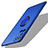 Handyhülle Hülle Hartschalen Kunststoff Schutzhülle Tasche Matt mit Magnetisch Fingerring Ständer A01 für Oppo A52 Blau