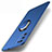 Handyhülle Hülle Hartschalen Kunststoff Schutzhülle Tasche Matt mit Magnetisch Fingerring Ständer A01 für Realme V5 5G Blau
