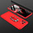 Handyhülle Hülle Hartschalen Kunststoff Schutzhülle Tasche Matt mit Magnetisch Fingerring Ständer P02 für Xiaomi Mi 11 Lite 5G NE Rot