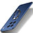 Handyhülle Hülle Hartschalen Kunststoff Schutzhülle Tasche Matt mit Magnetisch Fingerring Ständer S01 für Vivo X90 Pro 5G Blau