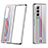 Handyhülle Hülle Hartschalen Kunststoff Schutzhülle Tasche Matt P07 für Samsung Galaxy Z Fold4 5G Grau