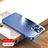 Handyhülle Hülle Hartschalen Kunststoff Schutzhülle Tasche Matt R01 für Apple iPhone 13 Pro Max Blau