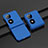 Handyhülle Hülle Hartschalen Kunststoff Schutzhülle Tasche Matt Vorder und Rückseite 360 Grad Ganzkörper BH1 für Huawei P60 Pocket Blau