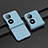 Handyhülle Hülle Hartschalen Kunststoff Schutzhülle Tasche Matt Vorder und Rückseite 360 Grad Ganzkörper BH1 für Huawei P60 Pocket Hellblau
