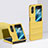 Handyhülle Hülle Hartschalen Kunststoff Schutzhülle Tasche Matt Vorder und Rückseite 360 Grad Ganzkörper BH1 für Oppo Find N2 Flip 5G Gelb